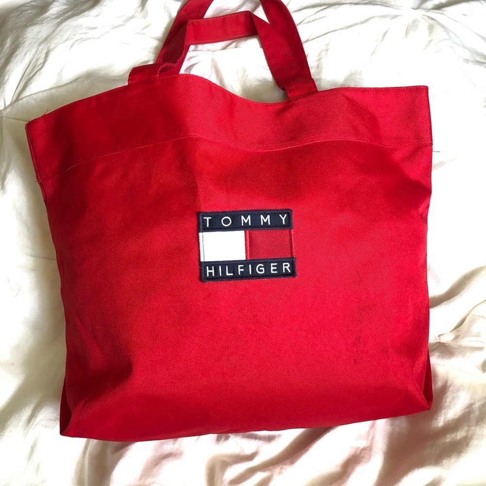 Tommy Hilfiger red tote